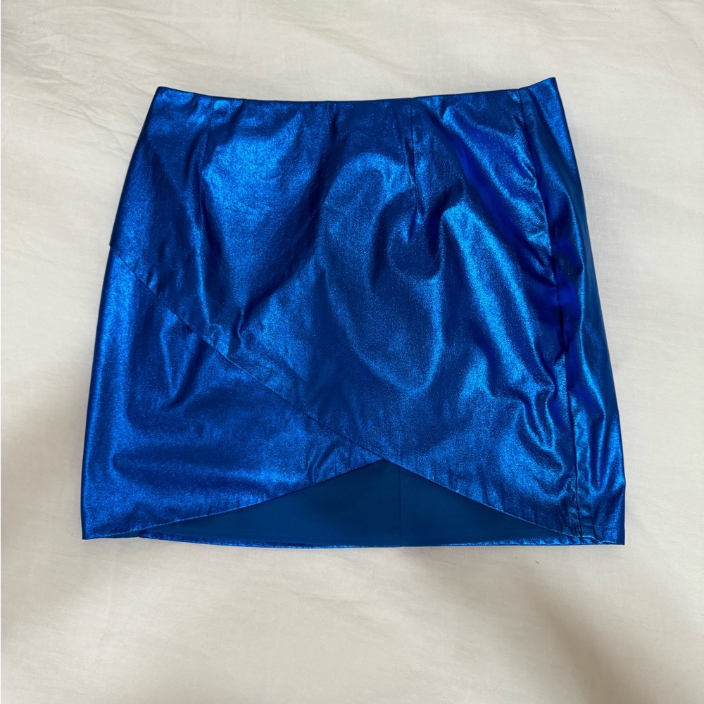 Superdown Electric Blue Skirt- WORN ONCE- size large